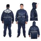 Capa De Chuva Impermeável Com Capuz Para Motoqueiro Motociclista Conjunto Completo