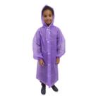 Capa de Chuva Infantil 5 a 10 Anos com Botão e Capuz Rainy