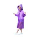 Capa De Chuva Infantil Impermeável Com Capuz, Jaqueta Transparente Para Meninos E Meninas, Poncho De