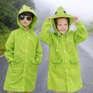 Capa de chuva infantil para criança divertida colorida com regulagem impermeavel com bolsos e botões