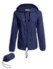 Capa de chuva leve impermeável Aavoogue Windbreaker Women XXL