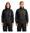 Capa de Chuva Masculina Homem Impermeável Com Gola Alta e Bolso Moto Motociclista Motoboy Tamanho M Resistente