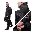 Capa De Chuva Masculina Pioneira Impermeavel Moto Gola Alta