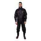Capa de Chuva Masculino Preto Emborrachado Para Motociclistas Urban Com Gola Tam P Pioneira