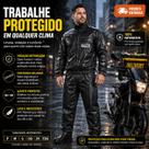 Capa de Chuva Moto PVC Impermeavel Conjunto Motoqueiro Piracapas P a 2X