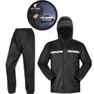 Capa De Chuva Motoqueiro Motoboy Moto Conjunto Impermeável Reforçada Com Capuz PVC -