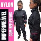 Capa de Chuva Nylon Moto Piracapas Confort Light Motoboy Masculina ou Feminina para Moto Motoboy com Jaqueta Impermeável Tamanhos P ao EGG