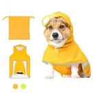 Capa de chuva para cães Luccalily Waterproof com capuz para cães médios