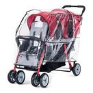 Capa de chuva para carrinho de criança Foundations Trio Sport 3-Seat Clear