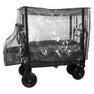 Capa de chuva para carrinho de mão com teto WUXLJ PVC transparente