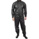 Capa de Chuva para Motoqueiro em PVC Preto Impermeável Tam. G Vinilseg