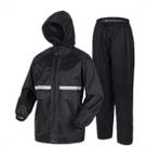 Capa de Chuva PVC Motoqueiro c/Faixa Refletiva Rainy Day