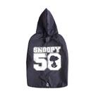 Capa de Chuva Zooz Pets Snoopy Preta para Cães - Tamanho P