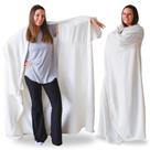 Capa de cobertor vestível Super Blanky para mulheres e homens, branca
