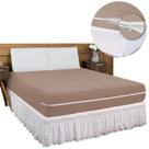 Capa De Colchão Queen Size Com Ziper Em Malha 1,58m x 1,98m x 30cm 100% Algodão - SulBrasil