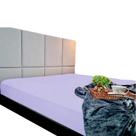 Capa de Colchão Solteiro Cor Lavanda Camitalia Malha 100% Poliester 60g/m2 Linha Milão