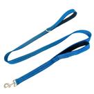 Capa de coleira para cães Geny com alça acolchoada dupla, nylon, azul, 5 pés
