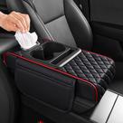 Capa de console central de carro AuraSettle 5 em 1 universal preta
