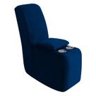 Capa de console de sofá reclinável ULTICOR Velvet Stretch azul Capa de console de sofá reclinável ULTICOR Velvet Stretch azul