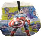 Capa de corte infantil microfibra fecho ziper capitaoamerica