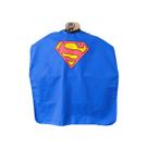 Capa de corte infantil ziper cetim - super homem