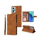 Capa De Couro Amiga Da Pele Com Slot Para Cartão Para Xiaomi 14T 13T Poco X7/M7 pro Redmi Note 14