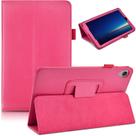 Capa de couro compatível com tablet Lenovo Tab M8 HD 8.0 polegadas versão 2019 (TB-8505F/8505X), capa protetora fina e leve de couro para visualização em vários ângulos com suporte Hot rosa