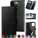Capa de Couro Genuína DuckSky para iPhone 16 Pro - Com Função de Carteira