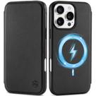 Capa de Couro Genuíno SHIELDON para iPhone 16 Pro Max (6.9") - Preta