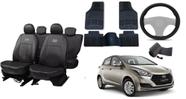 Capa de Couro HB 13-17 + Tapete + Capa de Volante - Conjunto Completo
