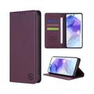 Capa De Couro Magnética Amiga Da Pele Com Slot Para Cartões Para Samsung Galaxy A05s A13 A14 A15 A24