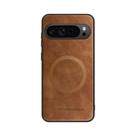 Capa De Couro Magnética Para Google Pixel 8 9 pro XL 9A 8A, À Prova De Choque, Com Carregamento Sem