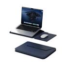 Capa De Couro Para Laptop De 13-14 E 15-16 Polegadas Com Suporte, Bolsa Multifuncional Para Macbook