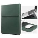Capa de couro para laptop HoYiXi de 14 polegadas com suporte verde