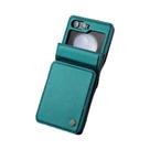 Capa De Couro PU Magnética De Luxo Para Samsung Galaxy Z Flip 5 6 7 Com Porta-Cartões
