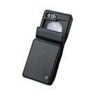 Capa De Couro PU Magnética De Luxo Para Samsung Galaxy Z Flip 5 6 7 Com Porta-Cartões