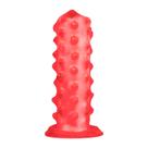 Capa de dedo em silicone com saliências massageadoras