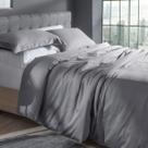 Capa de Duvet Kacyumara Satinee Percal 300 Fios Algodão Egípcio Solteiro Cor:Silver
