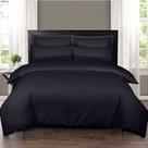 Capa de Edredom Avulsa Casal 400 Fios Microfibra Zíper - Duvet (Preto)