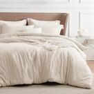 Capa de Edredom Bedsure Bege Queen Size - Super Macia e Tingida Catiônica