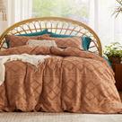 Capa de Edredom Bedsure Boho King Size - 2 Fronhas Burnt Orange