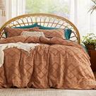 Capa de edredom Bedsure Boho Queen Size com 2 fronhas Orange