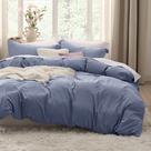 Capa de Edredom Bedsure King Size - 3 Peças Pré-Lavadas - Azul Ardósia