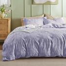 Capa de edredom Bedsure Lilac Purple Queen com 2 fronhas Capa de edredom Bedsure Lilac Purple Queen com 2 fronhas