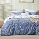 Capa de edredom Bedsure Reversível Infinity Blue King com 2 capas