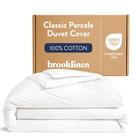 Capa de edredom Brooklinen Luxury Percale 100% algodão tamanho casal/queen