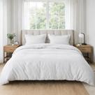 Capa de Edredom Duvet King Hotel Algodão Percal 200 Fios 280x250cm Branco King