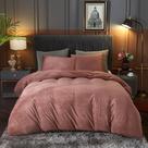 Capa de edredon Ivellow Velvet King Size Flannel Blush Pink