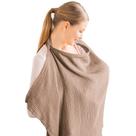 Capa de enfermagem Konssy Muslin 100% algodão com argola rígida marrom