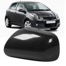 Capa de espelho retrovisor de carro para Toyota Yaris 2006-2011, preta